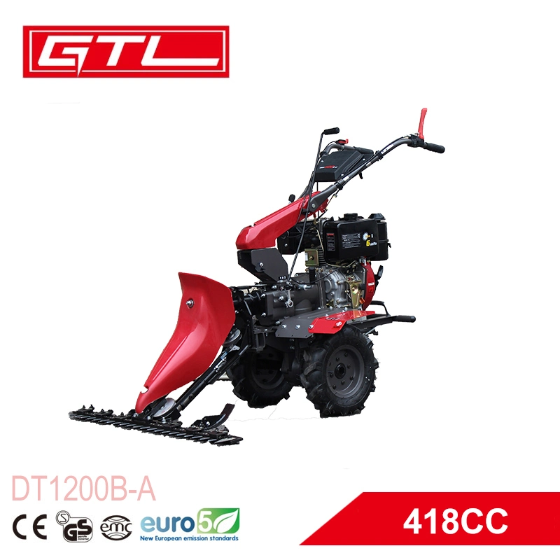4-Stroke Engine Diesel Rotary Cultivator Multi-Function Micro Cultivator with D Type Grass Cutter Tillage Width 1350mm, Tillage Depth 300mm
