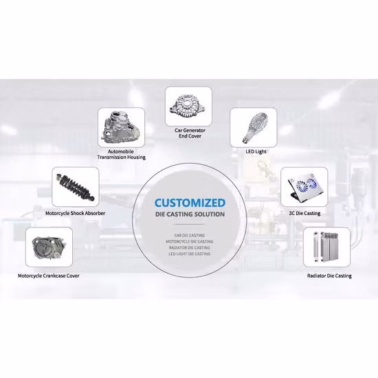 Asia Die Cast Precision Aluminum Housing Vertical Die Casting Machine